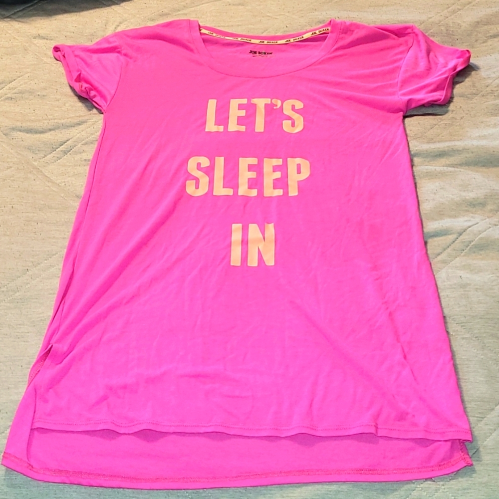 💜Joe Boxer Like new women's  pajama shirt. Sz small, bright purple🩷
